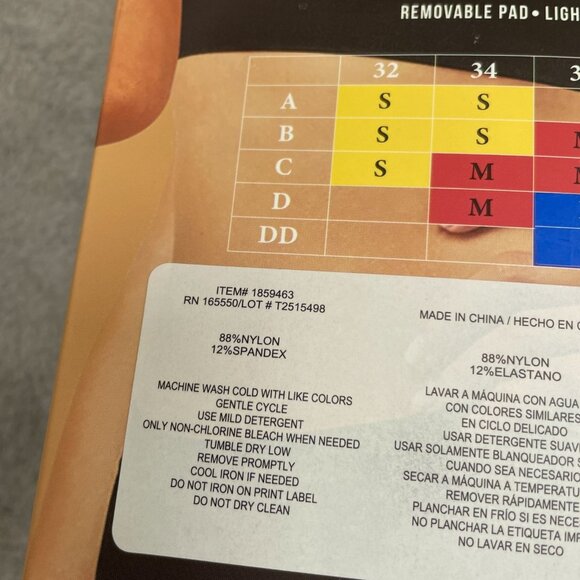 NEW Layer Zero Women's L 2 Pack Seamless Nylon Bra Black & Sienna J1036 - Picture 11 of 13